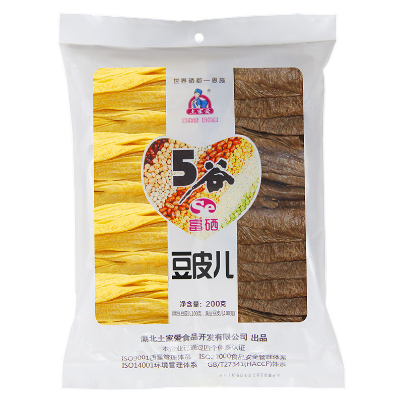 土家爱富硒五谷200g*2豆皮