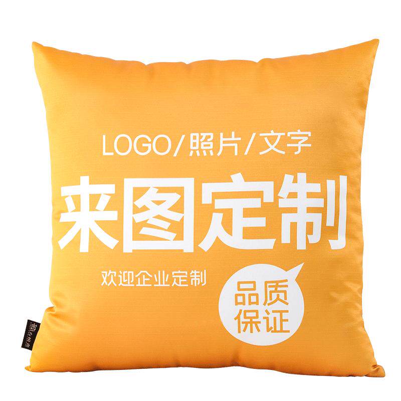 抱枕logo来图定做照片diy沙发