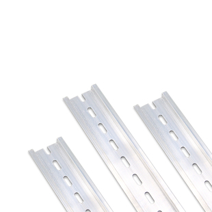 C45电气铝导轨35mm配电箱卡轨dz47断路器安装U型继电器氧化铝轨道