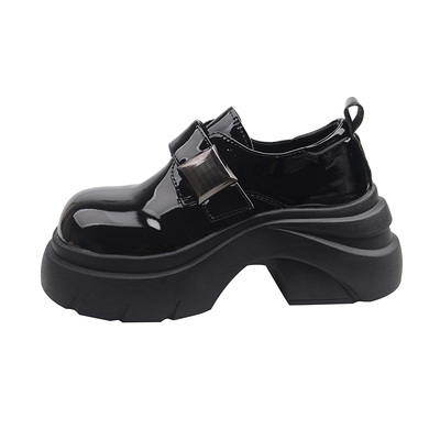 乐福小皮鞋女配裙子秋季深口单鞋