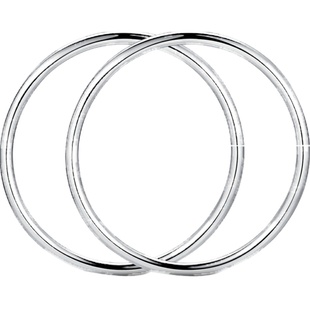 云南银饰品素面光圈手镯99足银女款百搭细圈女式银镯子女款手环