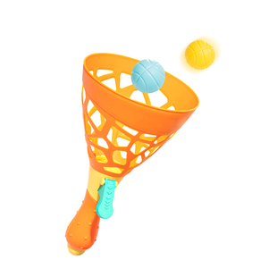 亲子互动双人弹射抛接弹力对接球2一3岁6男女孩1儿童户外益智玩具