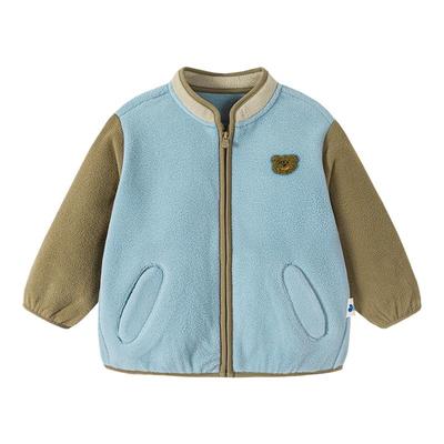 男童女童毛绒外套宝宝抗静电摇粒