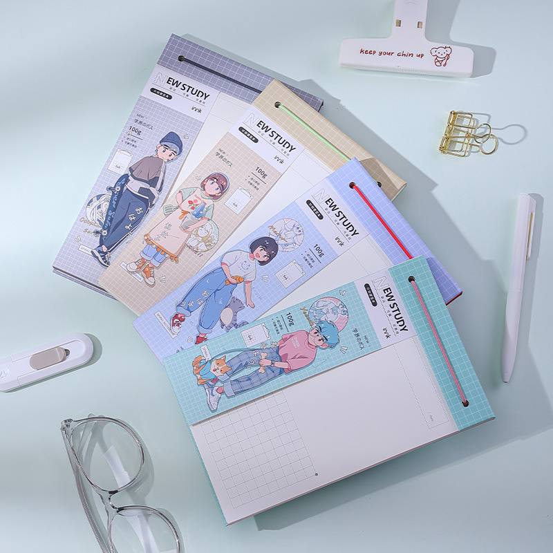 inrik学霸36K便签本卡通可拍记事本加厚悬挂子纸本笔记本