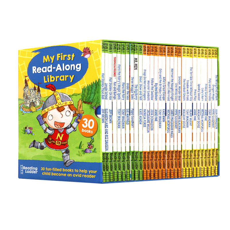 英文原版分级读物 Reading Ladder My First Read Along Library盒装30册合售Level1-3级 彩色香蕉