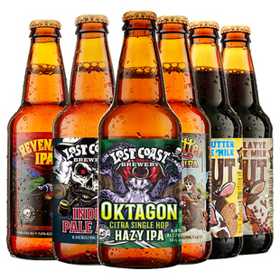 美国迷失海岸进口精酿啤酒花生酱海鲸三倍IPA幽灵浑浊快艇双倍