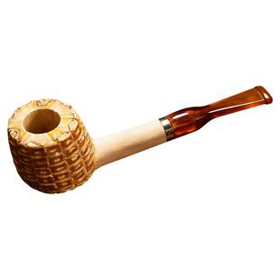 美国密苏里款玉米芯烟斗小号正品苹果斗新手入门非石楠木精品斗