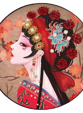 京剧花旦钻石画方钻满贴钻十字绣