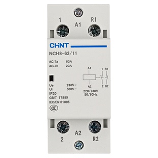 正泰家用小型单相交流接触器NCH8-20/20 20A 25A40A2P 220V导轨式