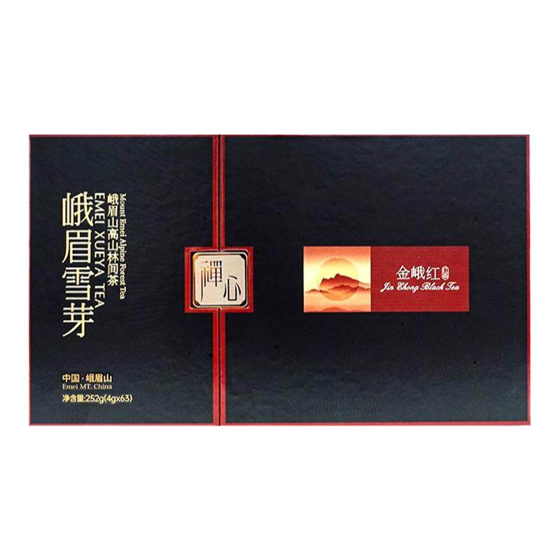 峨眉雪芽金峨红禅心252g高山红茶