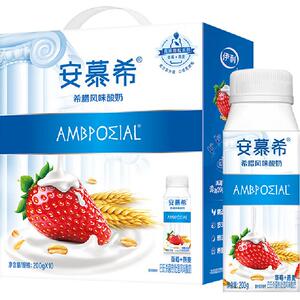 安慕希希腊浓醇草莓燕麦酸牛奶