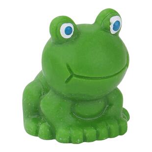 端坐小青蛙可爱迷你仿真微缩树脂绿色动物模型娃屋场景装饰瘌蛤蟆