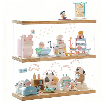 盲盒收纳展公仔积木展示柜