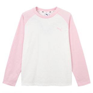 PUMA彪马女童长袖T恤2026春季新薄款运动休闲上衣青少年内搭外穿x