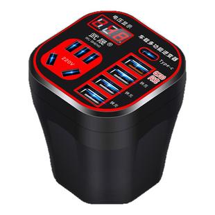 车载逆变器汽车货车12V24V转220V多功能转换器电源插座手机充电器