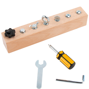 蒙氏拧螺丝日常生活教具忙碌板玩具儿童工作台幼儿园早教益智玩具