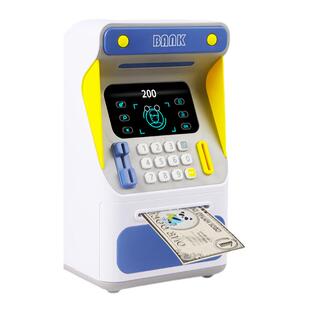 儿童存钱罐密码箱电子atm自动存取款机人脸识别玩具男女孩保险柜