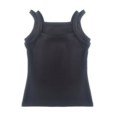 LONSLAN 25SUMMER  双层假两件一字背心