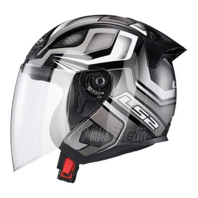 LS2摩托车头盔四季半盔