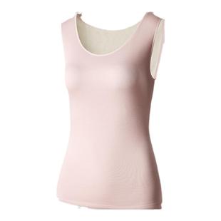 100%桑蚕丝保暖背心女士秋冬季加绒加厚防寒无痕打底内搭吊带内衣