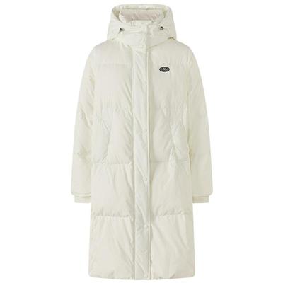 美特斯邦威百搭长款连帽羽绒服