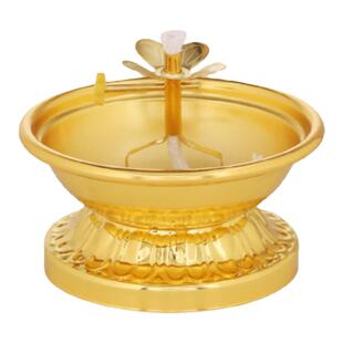 佛灯油碟酥油灯座家用财神灯佛前佛供灯高脚可调光液体油灯佛具