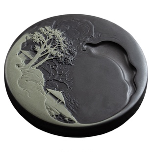 张小凤易水砚书法国画专用毛笔不干墨专业级研磨墨条墨汁精品天然原石砚台高端创意摆件国家非遗高档文房四宝