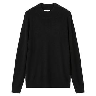 流石男装百搭基础款长袖针织衫2025年冬季新款男士宽松半高领毛衣