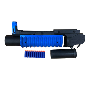 龑虎童盛m203榴弹炮模型枪玩具道具416下挂m16软蛋抛壳散弹枪玩具