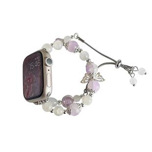 新品梦幻灵蝶diy手链适用iwatch表带S8苹果S9手表8AppleWatch女款watchs秋冬s7高级感SE9男ultra2腕带iphone