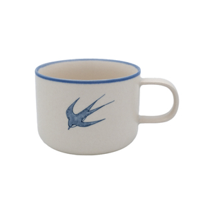 旷野集 手作咖啡杯礼盒装景德镇陶瓷水杯手握杯子复古青花马克杯