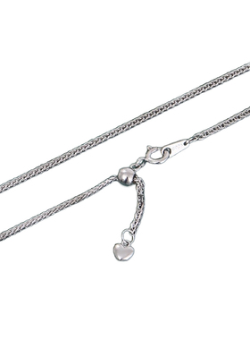 S925纯银项链肖邦链可调节银素链