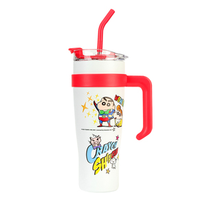 蜡笔小新保温杯女士高颜值生日礼物男生车载大号大容量饮水冰霸杯