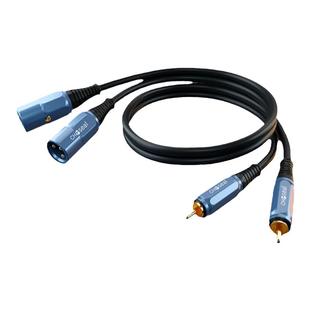 秋叶原双莲花转双卡农公母音频线RCA转卡侬调音台功放连接平衡线