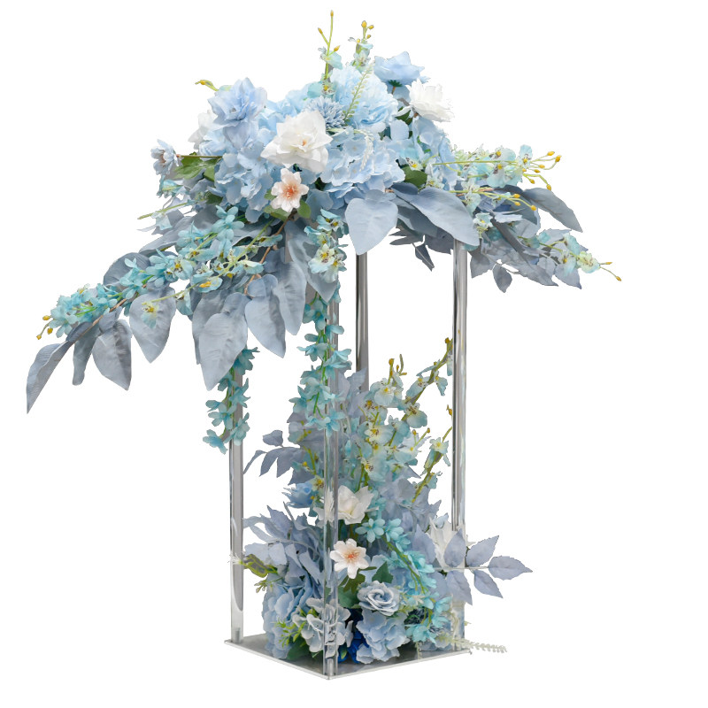 仿真花桌花摆件透明花器花