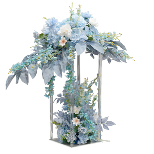 仿真花假花亚克力板桌花摆件酒店婚礼宴会布置KTV桌面摆台装饰花