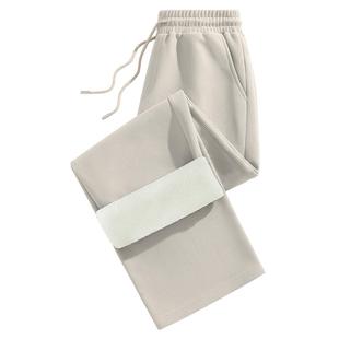 NN真维斯加绒华夫格裤子男士冬季运动休闲卫裤青少年加厚直筒裤男