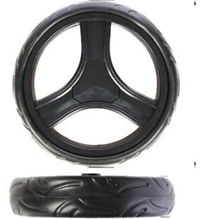 家乐比原装购物车轮子买菜车小拉车通用EVA发泡加厚静音耐磨实心