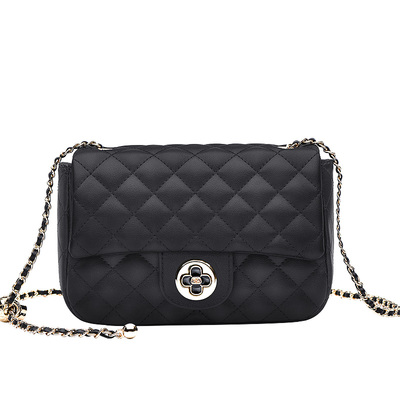 花花公子菱格女包链条小方包