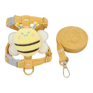 幼猫牵引绳超小号小奶猫遛猫绳防挣脱1-3斤工字型背带猫咪牵引绳