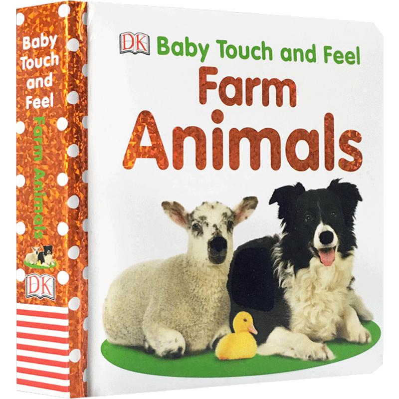 DK出版社0-3岁宝宝触摸书英文原版Farm Animals. Baby Touch and Feel农场动物绘本儿童启蒙认知亲子阅读读物BabyTouchandFeel