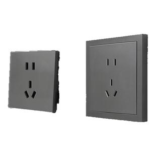 100型开关插座面板墙缝遮挡装饰五孔插座别墅酒店USB连体开关面板