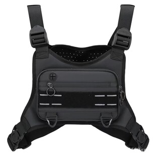 新款男战术包马甲胸前包大容量双肩包多功能轻便收纳包户外骑行包