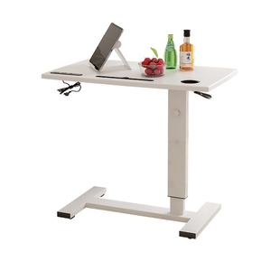 床边可移动医用升降护理桌老人病床吃饭餐桌液压学习电脑桌床上桌