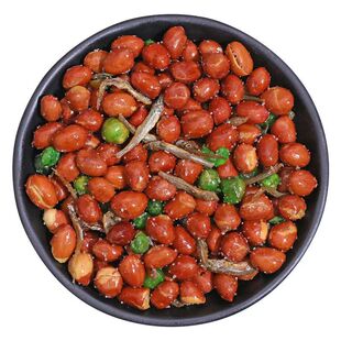 净重250克小鱼花生香辣下酒烧烤店朝鲜族特产小鱼干即食零食香酥