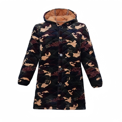 三层加厚棉新款冬季女士罩衣加绒