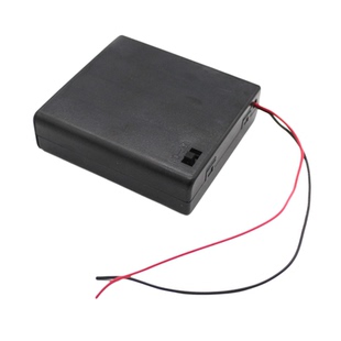 2节五号AA电池盒diy带线带开关带盖串联电源盒3v 6v 12v玩具配件
