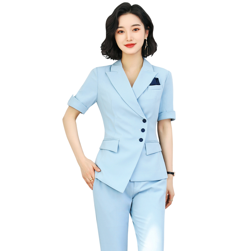 夏季新款职业西装套装女气质短袖西服上班面试正装高端时尚工作服怎么样？被忽然给好评后，发现后悔了？