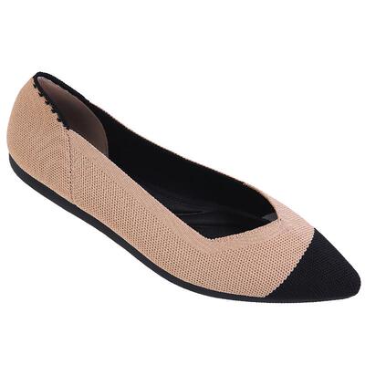 malove舒适小香风尖头低跟王妃鞋