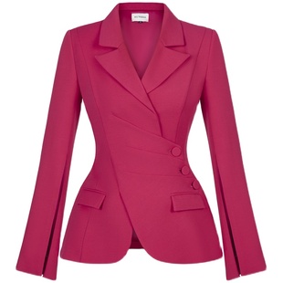 越南小众品牌HA THONG 2026年冬季新款端庄明艳高饱和度套装裙